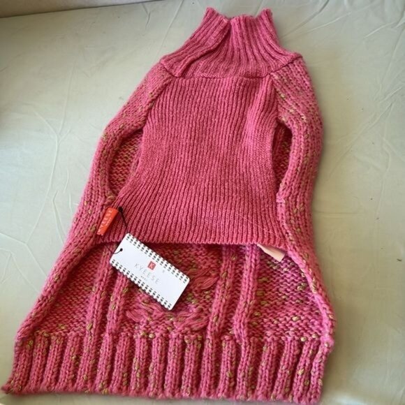 Kyeese Dog Sweater Pink Small dogs Sweater pet Coat Size Large - Picture 5 of 9